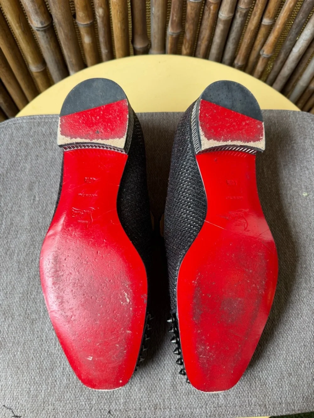 CHRISTIAN LOUBOUTIN men’s spiked loafers